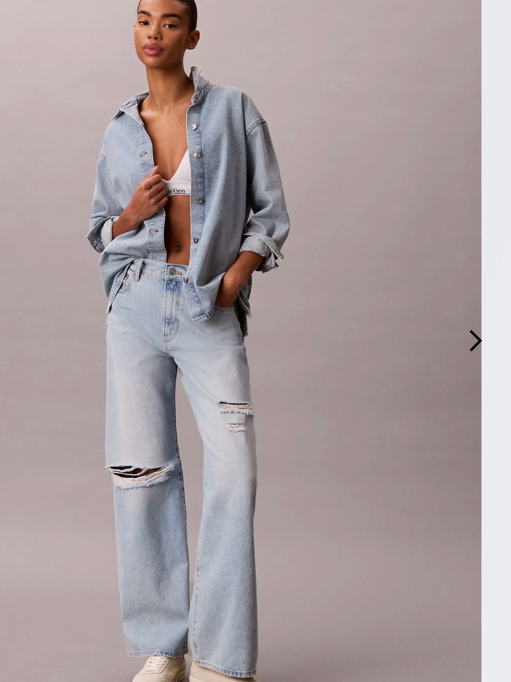 Calvin Klein Wide Leg Jeans Size 26